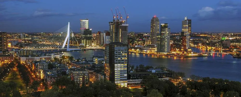 Rotterdam: Erasmusbrug seen from Euromast